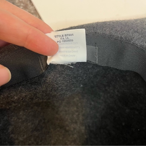 J. Crew Gray 100% Wool Floppy Hat - Picture 2 of 5